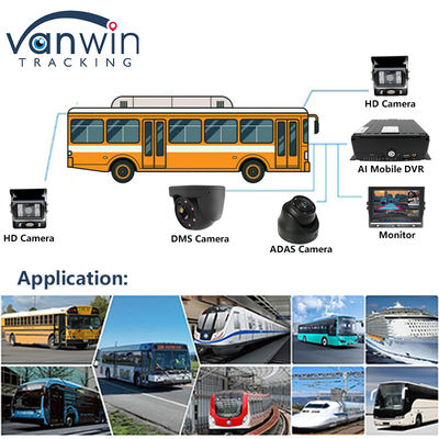 フルHD 1080P 8CH モバイル DVR H.265 CMSV6 バス運転手 4G Wifi MDVR カーカメラ バストラック
