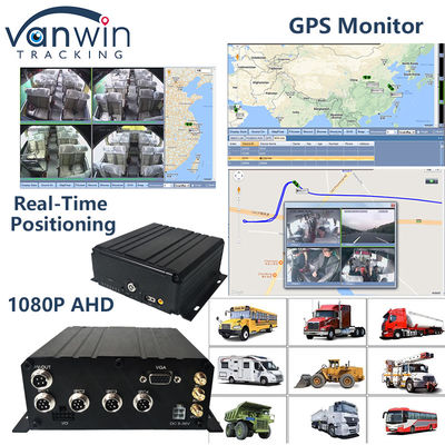 H.265 4CH フルHD モバイルDVR ライブストリーム ブラックボックスレコーダー 4G Wifi GPS 車両 CCTV