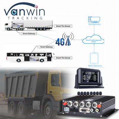 CMSV6 ソフトウェアサポート 4G 5G 無線 MDVR GPS ユニバーサル TPMS タイヤ圧力モニタリングシステム
