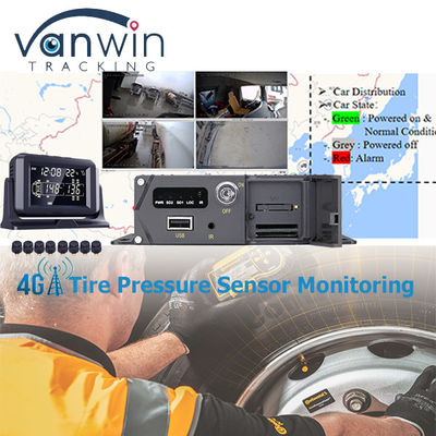 AHD 1080P サポート オイルレベルとタイヤ圧力モニタリング トラック/物流車両のための8チャネルビデオレコーダー MDVR