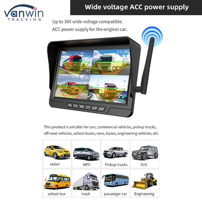 7インチ無線カーモニター 太陽光カメラキット IP68 CCTVセキュリティ 無線カメラ