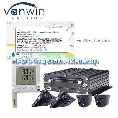 冷蔵庫 トラック温度モニタリングシステム 4G 車両 GPS MDVR すべてを1つのソリューションで