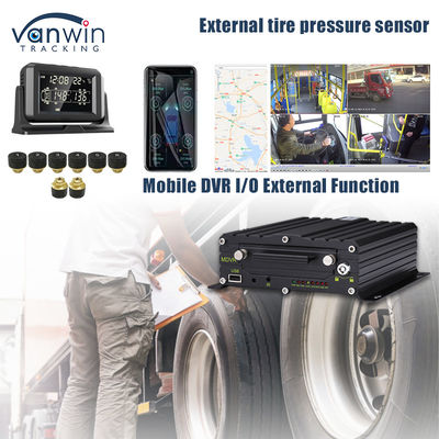 4G GPS モバイル DVR サポート 4 / 8 / 10 タイヤ圧力リアルタイムモニタリング インテリジェントシステム