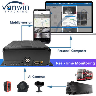8CH AI モバイル DVR ADAS DMS BSD 4G と GPS 車両ブラックボックス