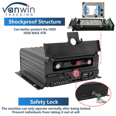 4チャネルADAS DSM カーDVR 4G GPS AHD カメラ SD カード ビデオレコーダー 訓練用 車の運転 トラックバス用 モバイルDVR