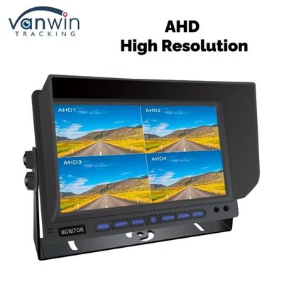 7インチ AHD 四チャネル スプリットカーモニター 車両ディスプレイモニタリングシステム