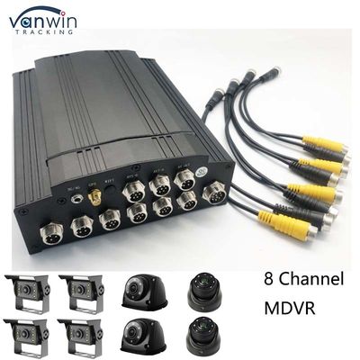 フルHD 1080P 8CH モバイル DVR SDカード 4G GPS H.265 CMSV6 バストラック DVR セキュリティシステム