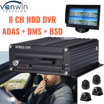 ADAS DMS BSD 4G GPS を搭載した高度な 8CH AI HDD DVR