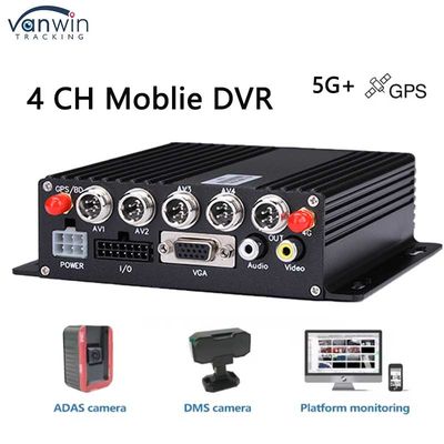 5G GPS AHD カメラ付き 4チャネルカーDVR トラックバス用 SDカードビデオレコーダー