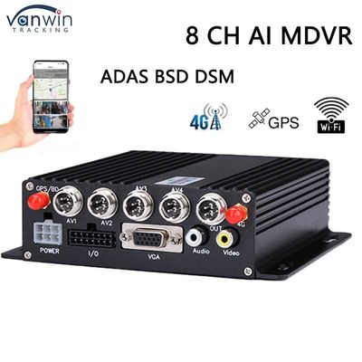 8CH SD DVR 4G GPS ADAS DMS AI MDVR 1080P H.265 モバイル DVR ダッシュカメラレコーダー GPS モバイル