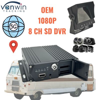 8チャネルSDカードMDVR 5G GPS 車両追跡器 トラック バス バン サポート OEM サービス