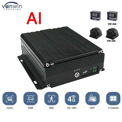 4CH HDD DVR 4G GPS ADAS DMS 1080P HD サポート OEM/ODM MDVR ビデオシステム カー トラック バス MDVR カーブラックボックス