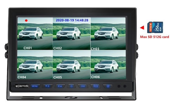 10.1インチ HD TFT LCDスクリーン トラック/バン用の防水車用ディスプレイ DC 12V-24V -30Cから80C ナイトモード