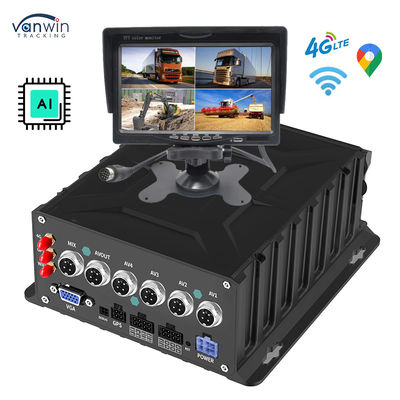 4CH 1080P 車両モニタリング バックアップカメラ AI MDVR システム 車両 GPS トラッカー
