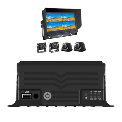 4チャネル AI MDVR GPS 車両トラッカー 盲点検出 車両搭載ハードディスクレコーダー