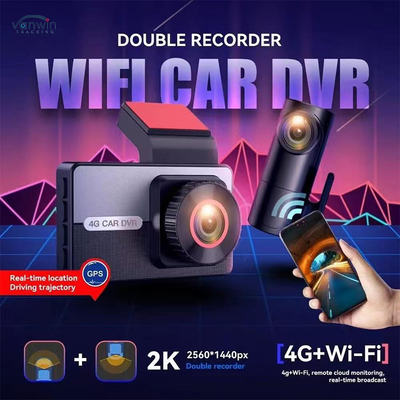 ダッシュカム 2K 4G デュアルレンズ ドライブレコーダー ナイトビジョン 車載ブラックボックス DVR 車の運転用