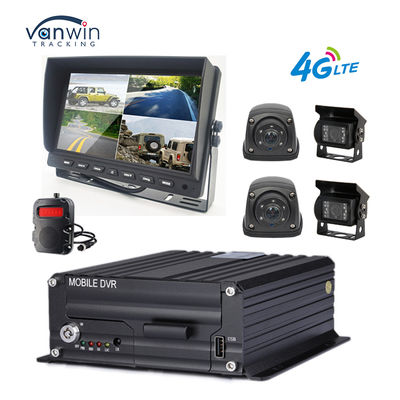 1080P 4CH MDVRカメラ 防水 7インチモニター レコーダー 4G GPS バックカメラ 車両 バス トラック 車 バック補助