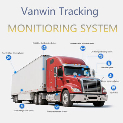 7インチモニター付きトラック用プロフェッショナル4CH 1080P MDVR 4G/GPS 防水カメラ & 補助リバース - オールインワンフリート管理ソリューション
