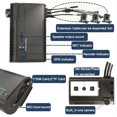 新しい製品 - フルHD 1080P 運転記録器 1-4チャンネル グローバルポジショニングシステム 車両追跡カメラ