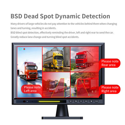 10.1"タッチスクリーン IPS BSD 5CH スプリット カー バックビュー モニター DVR AHD 1080P リバース パーキング バックアップ カメラ キット RV バス トラック