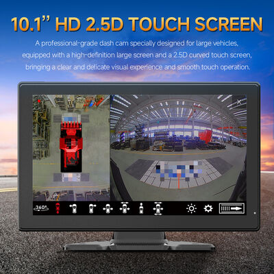 AI MDVRサラウンドビューシステム、4つの魚眼カメラ、ナイトビジョン、高フレームレート録画機能を搭載した大型車両向け