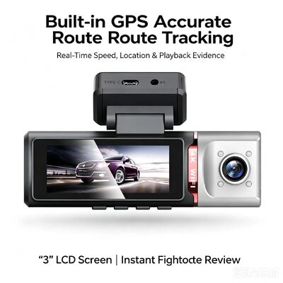 3チャネルAI 4Gダッシュカメラ 4Kフロント,ADAS&DMS,GPS追跡,24/7駐車モニター
