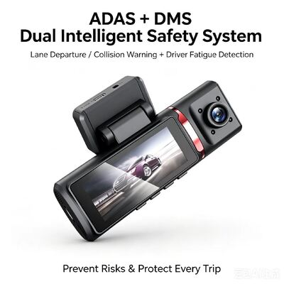 3チャネルAI 4Gダッシュカメラ 4Kフロント,ADAS&DMS,GPS追跡,24/7駐車モニター