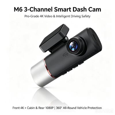 3チャネルAI 4Gダッシュカメラ 4Kフロント,ADAS&DMS,GPS追跡,24/7駐車モニター