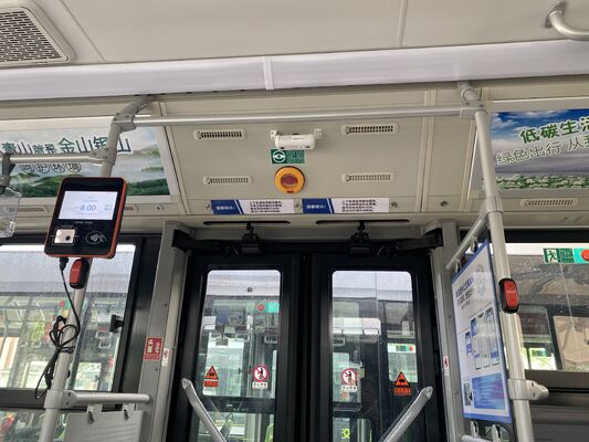 公衆バスの人数計 ON/OFF バス流量統計システム