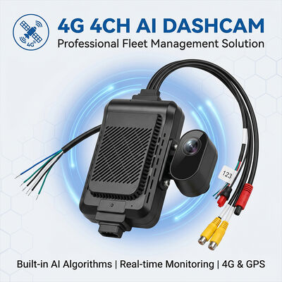 ADAS BSD - GPS テレマティクス フリート カメラと SOS パニック ボタンを搭載した重荷トラック 4G ダッシュレコーダー