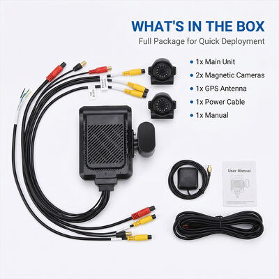 商用車用4Gダッシュカメラシステム - I/O RS232周辺機器のサポート付き,盗難防止GPSWiFiトラッカー
