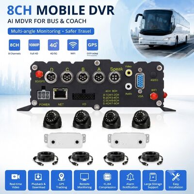 AIモバイルDVRとバス車両監視システムのための乗客数えるカメラ