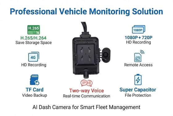 4チャネルAI インテリジェント4Gダッシュカメラ,ADAS + DMS + BSDアクティブセーフティ,1080P+720P タクシー記録