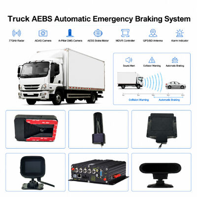 車両自動緊急ブレーキシステム ADAS+DMS付きトラックの衝突回避AEBS