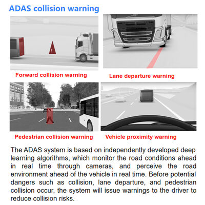 車両自動緊急ブレーキシステム ADAS+DMS付きトラックの衝突回避AEBS
