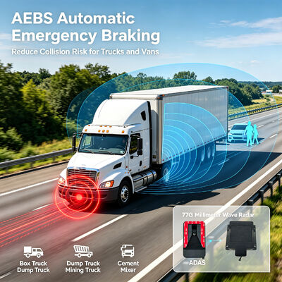 車両自動緊急ブレーキシステム ADAS+DMS付きトラックの衝突回避AEBS