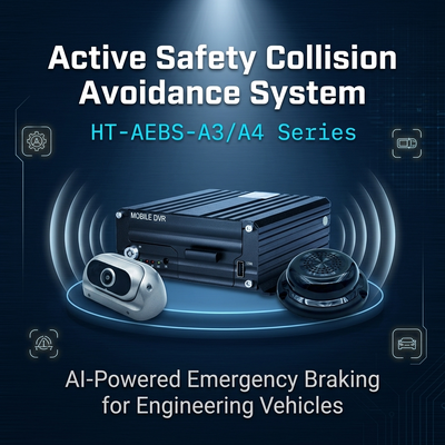4G モバイル DVR キット AI モニタリングとアクティブブレーキ AEBS トラックのシステム