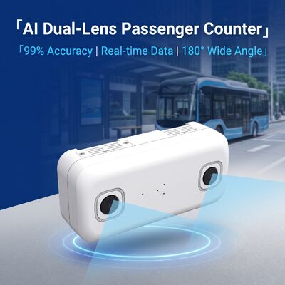 バス用3D双眼人数カウンター デュアルレンズ乗客カウントデバイス カメラ付き自動乗客カウンターセンサー