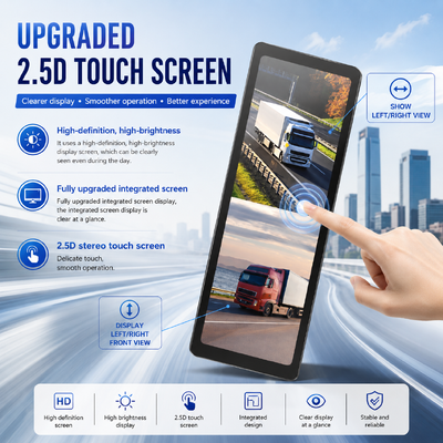 18.88インチ トラック デジタルサイドミラーモニターシステム 1080P デュアルレンズカメラ 電子バックミラー ヘビーデューティートラック用