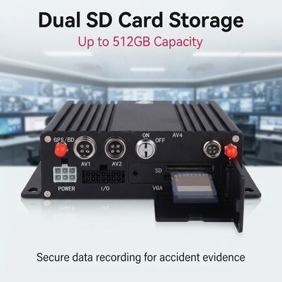 車GPS追跡SDカード移動式ブラック ボックスのレコーダーH.264の実時間監視