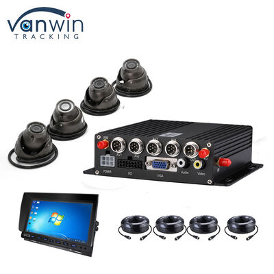 4チャンネルモバイルDVR、GPSトラッカー、1080P車載カメラ付きバスセキュリティシステム