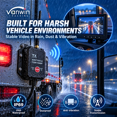 2.4G ワイヤレス送受信機 AHD トラック・バス・トラックカメラトランスミッターワイヤレスデバイスに適しています
