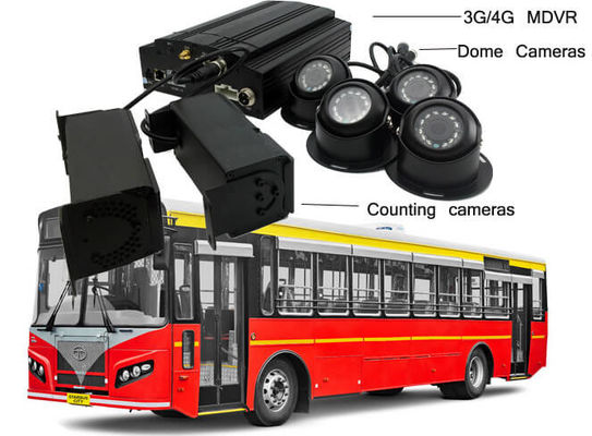 23人の乗客バスのための720P 4 CCTVの双眼カメラVPC移動式DVR