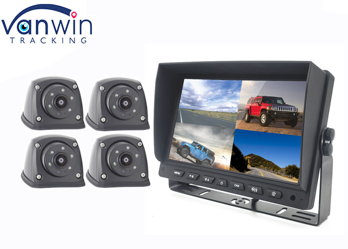 4チャネルTruckヴァンBusのための頑丈なDVR AHD TFT車のモニターの分割された画面