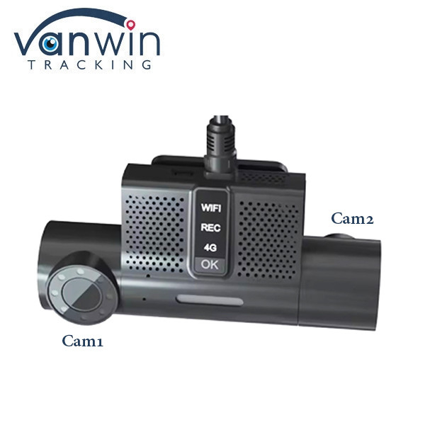 2CH フリー プラットフォーム ダッシュ カム DVR モビル 4G GPS MDVR 180度垂直角度