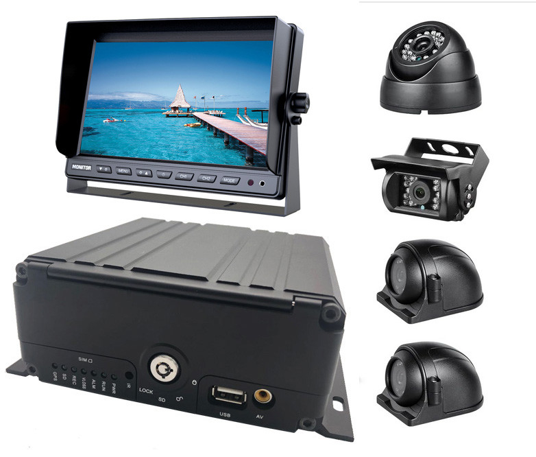 モバイルDVRシステム 4チャンネル 1080P H.265 HDD AHD 車両 自動車 DVR ビデオレコーダー トラック バス キャンピングカー