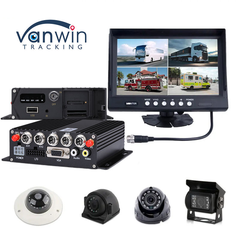 AI MDVR 4CH 1080P H.265 HHD モバイル DVR ダッシュカメラ レコーダー GPS モバイル