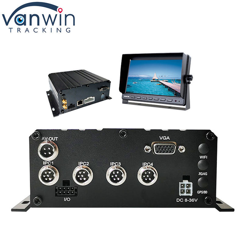 HD 1080P H.264 4チャネル モバイル DVR GPS WIFI 車両 バス 自動車 レコーダー