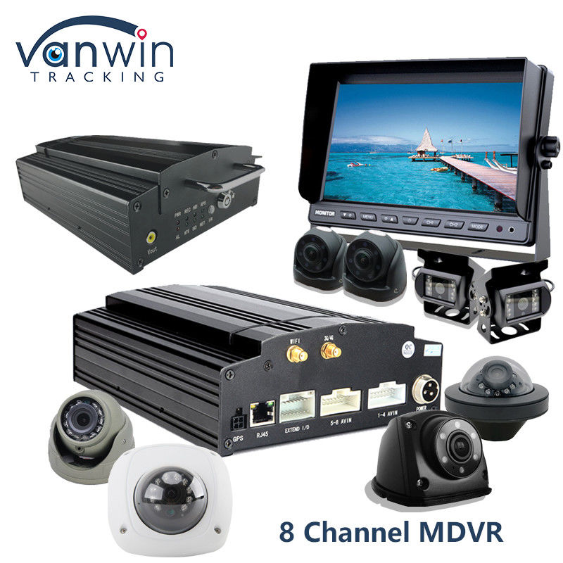 4G Wifi GPS MDVR カメラシステム 8CH バス トラック 車両用のモバイル デジタル ビデオ レコーダー