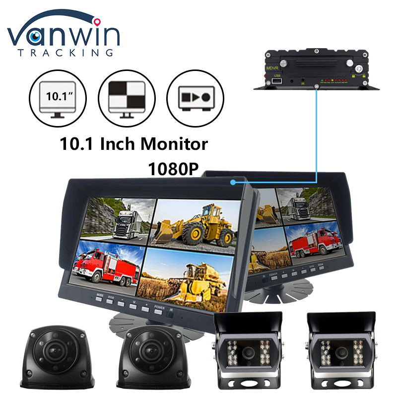 10.1インチ IPS セキュリティ TFT カーモニター HD 1080P トラック バス 車両カメラ